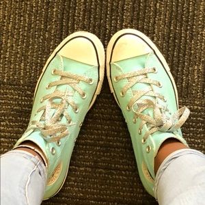 Baby Blue Converse All Star’s